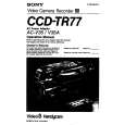 SONY CCD-TR77 Owner's Manual cover photo