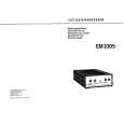 SENNHEISER EM 1005 Owner's Manual cover photo