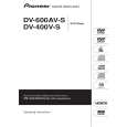 PIONEER DV-600AV-S/WVXZT5 Owner's Manual cover photo