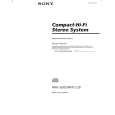 SONY MHC-C20 Owner's Manual cover photo