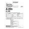 PIONEER A203 Service Manual cover photo