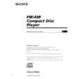 SONY CDX-C7850 Owner's Manual cover photo