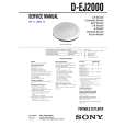 SONY DEJ2000 Service Manual cover photo