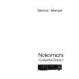 NAKAMICHI CASSETTE DECK 1 Service Manual cover photo