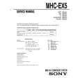 SONY MHC-EX5 Service Manual cover photo