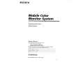 SONY XVM-6100 Owner's Manual cover photo