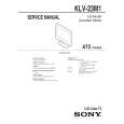 SONY KLV23M1 Service Manual cover photo