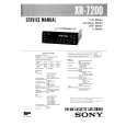 SONY XR7200 Service Manual cover photo