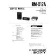 SONY RMX12A Service Manual cover photo