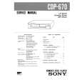 SONY CDP670 Service Manual cover photo