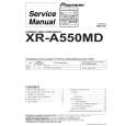 PIONEER XRA550MD Service Manual cover photo