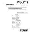 SONY CFS-J211S Service Manual cover photo