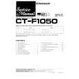 PIONEER CT-F1050 Service Manual cover photo