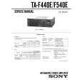 SONY TAF440E Service Manual cover photo