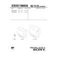 SONY KVG21K2 Service Manual cover photo