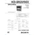SONY HCDRXD3 Service Manual cover photo