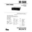 SONY XR-5600 Service Manual cover photo