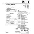 SONY MJ-L1 Service Manual cover photo