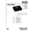 SONY M909 Service Manual cover photo