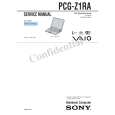 SONY PCGZ1RA Service Manual cover photo