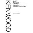 KENWOOD A-7X Owner's Manual cover photo