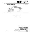 SONY MDR-E717 Service Manual cover photo