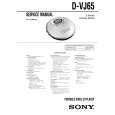 SONY DVJ65 Service Manual cover photo