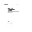 SONY MHC-RX110AV Owner's Manual cover photo