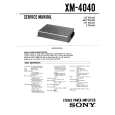 SONY XM4040 Service Manual cover photo