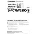 PIONEER S-FCRW2900-S/XJC/E Service Manual cover photo