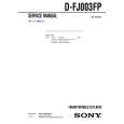 SONY DFJ003FP Service Manual cover photo