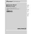 PIONEER DEH-5/XM/UC Owner's Manual cover photo