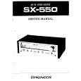 PIONEER SX550 Service Manual cover photo
