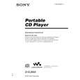 SONY D-EJ955 Owner's Manual cover photo
