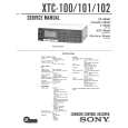 SONY XTC100 Service Manual cover photo