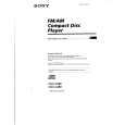 SONY CDX-C480 Owner's Manual cover photo