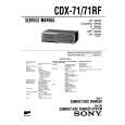 SONY CDX71/71RF Service Manual cover photo