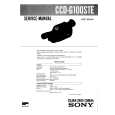 SONY CCDG100STE CCDG100E Service Manual cover photo