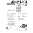 SONY LBTD207/CD Service Manual cover photo