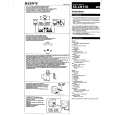 SONY SSCR170 Owner's Manual cover photo