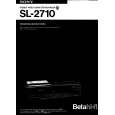 SONY SL2710 Owner's Manual cover photo
