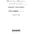 CASIO TV1400 Service Manual cover photo