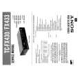 SONY TCFX430 Service Manual cover photo