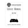 KENWOOD KD750 Service Manual cover photo