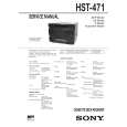 SONY HST-471 Service Manual cover photo