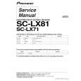 PIONEER SC-LX71/HDLPWXJ Service Manual cover photo
