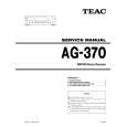 TEAC AG-370 Service Manual cover photo