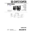 SONY SSCHPZ7 Service Manual cover photo