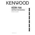 KENWOOD KSW-700 Owner's Manual cover photo