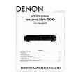 DENON DA-500 Service Manual cover photo
